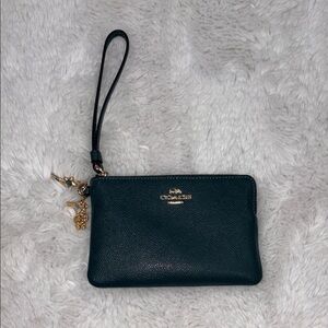 Coach Green Wristlet